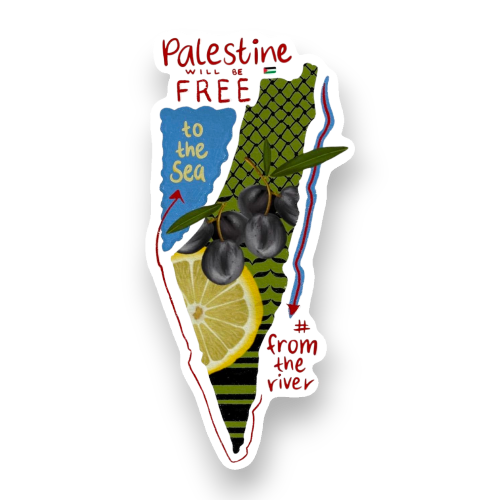 from the river to the sea vinyl sticker