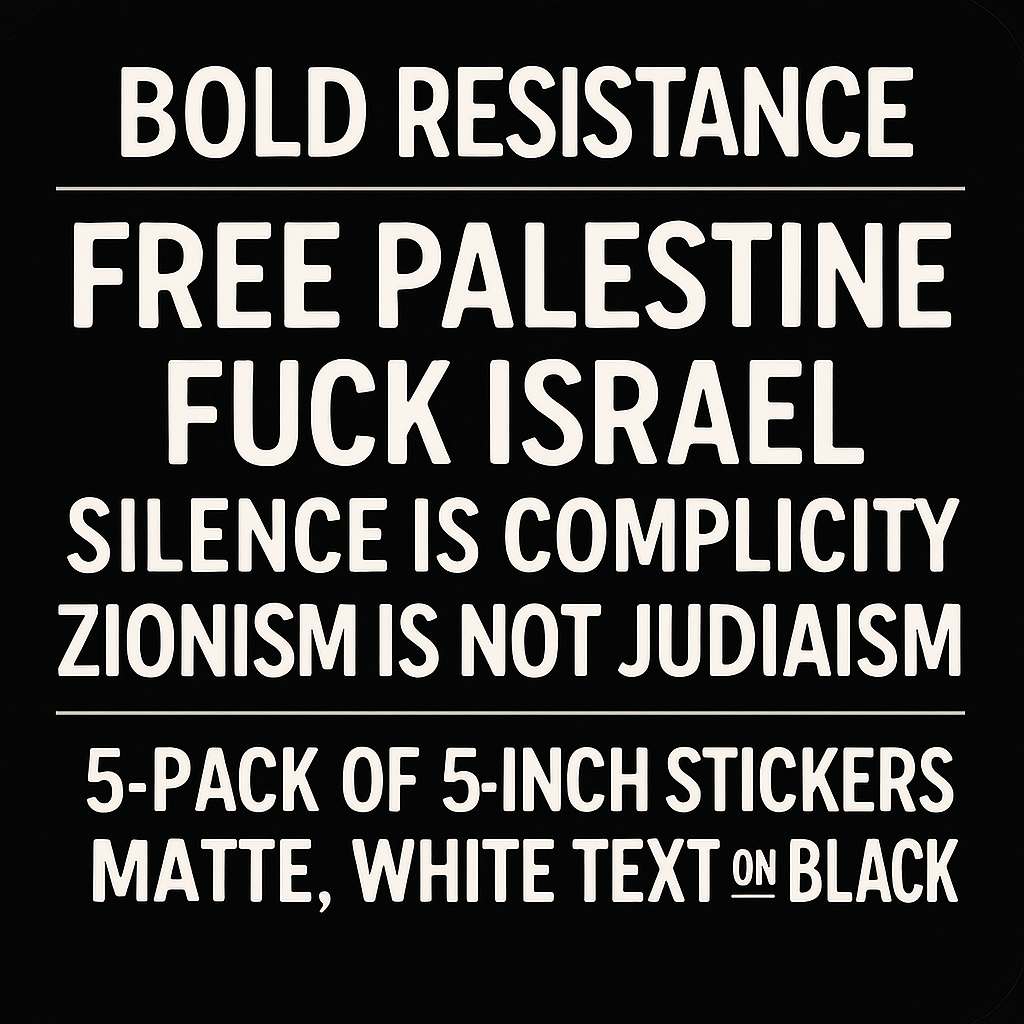 Bold Resistance Sticker Set – 5 Designs (5” Each)