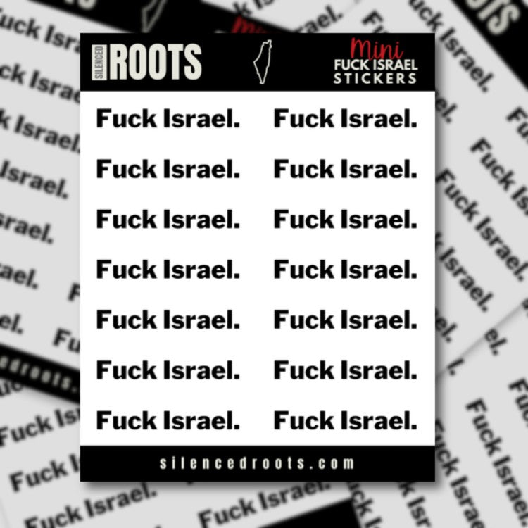 Fuck Israel – Sticker Sheet
