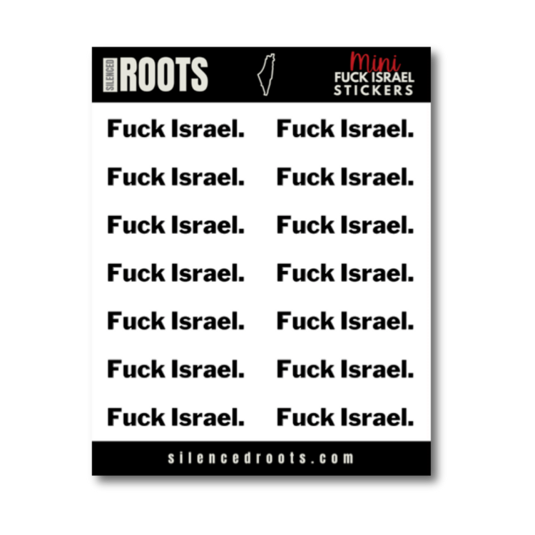 Fuck Israel – Sticker Sheet