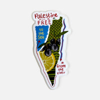 From the River to the Sea Map – Sticker