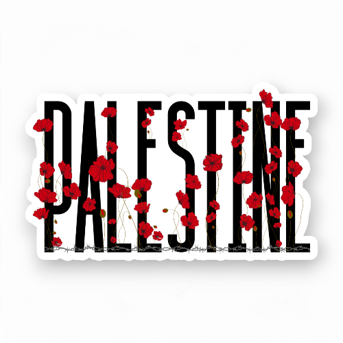 Palestine-poppy-sticker