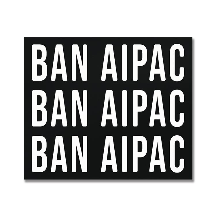 BAN AIPAC - Vinyl Sticker