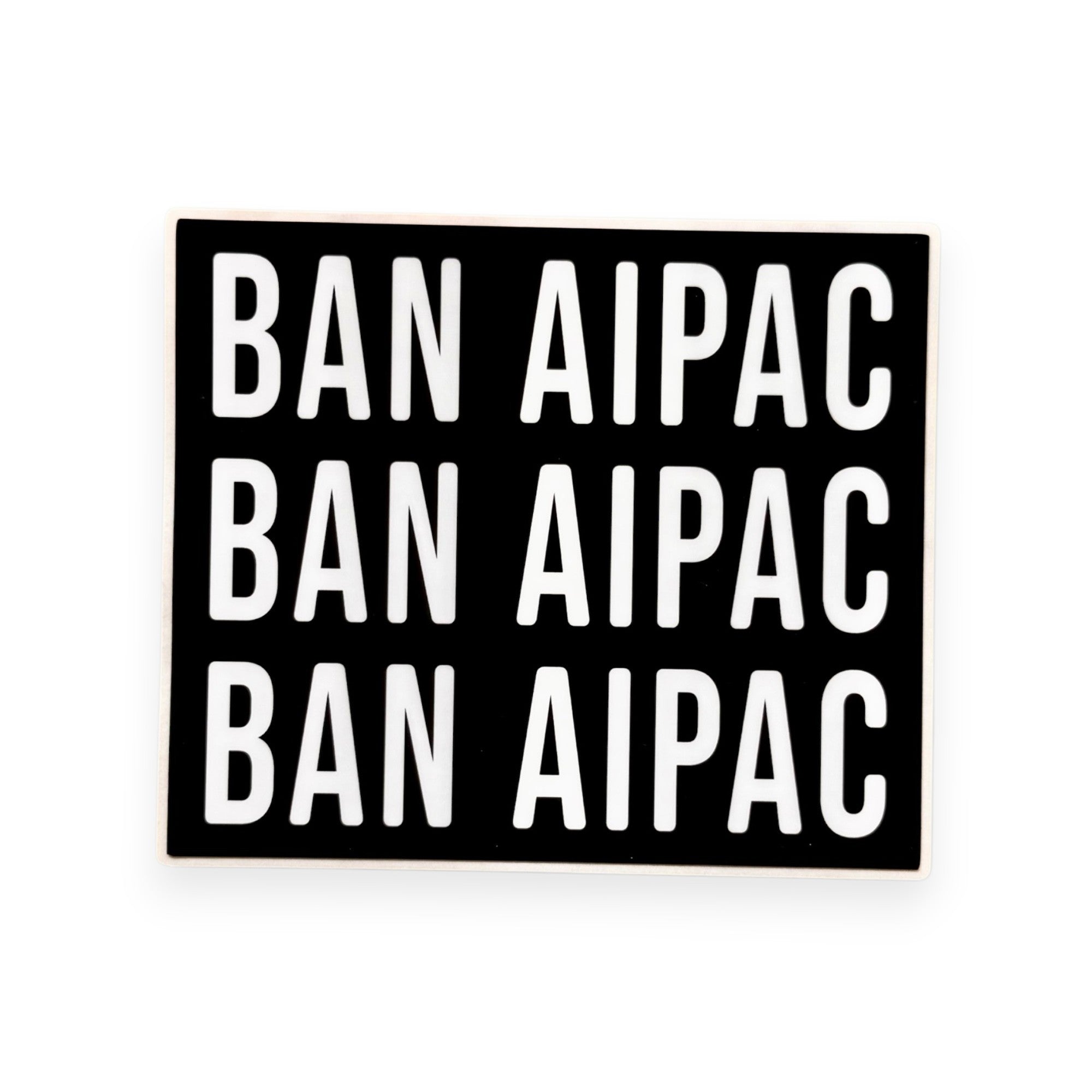 BAN AIPAC - Vinyl Sticker