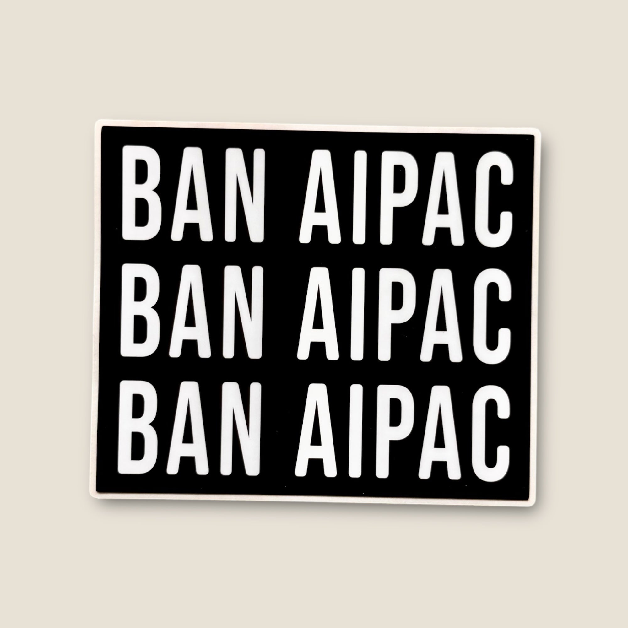 BAN AIPAC - Vinyl Sticker