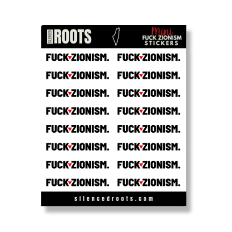 Fuck Zionism – Sticker Sheet