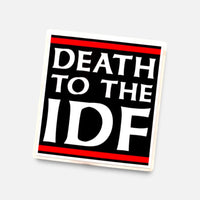 Silenced Roots 4-inch square vinyl sticker with bold white text on black background and red accent stripes.