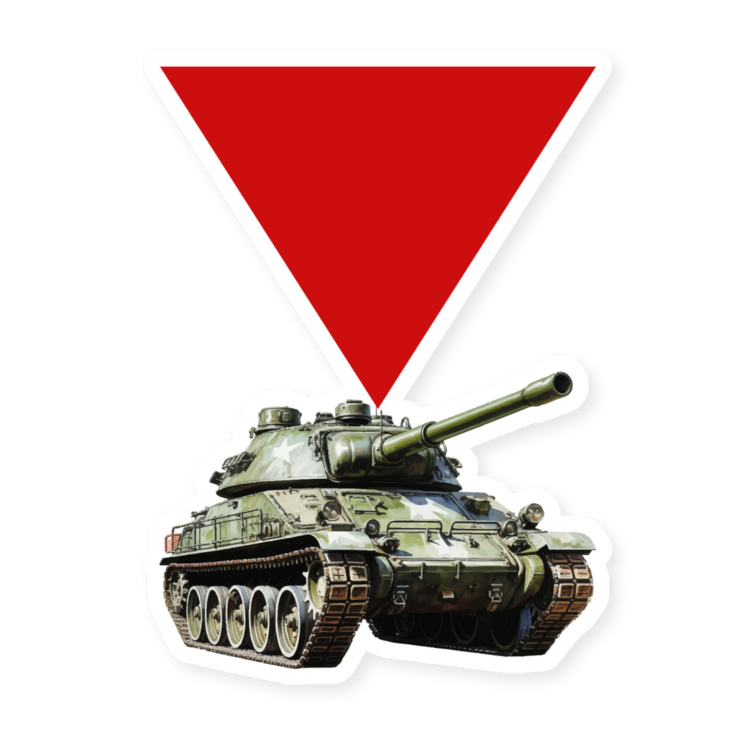 Red Triangle Resistance - Vinyl Sticker