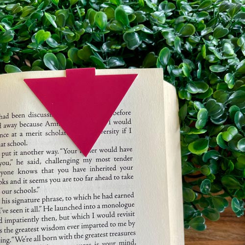 Red Triangle of Resistance - Magnetic Bookmark